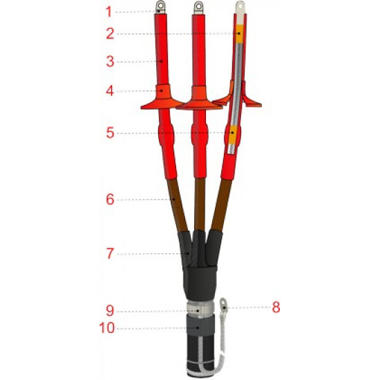 3ПКНТпНнг-LS-Б-10-35...50 КлЭ Кабельная муфта