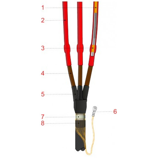 3ПКВТпнг-LS-Б-10-35...50 КПЭ Кабельная муфта